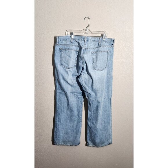 Old Navy Jeans Mens Loose Fit Light Wash Denim Size 40 Flaws - Picture 9 of 16